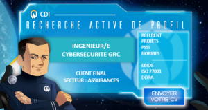 Annonce CDI - Ingénieur/e Cybersécurité GRC - H/F