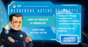 Annonce CDI : Chef de Projet SI Financier - ERP - H/F