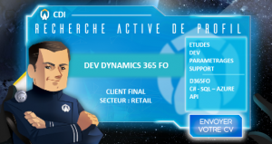 Annonce CDI : Dev D365FO - H/F