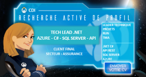 Annonce CDI : Tech Lead C# SQL Server API - H/F